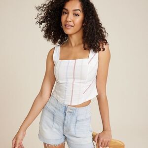 NWT Maurices striped tank sz m